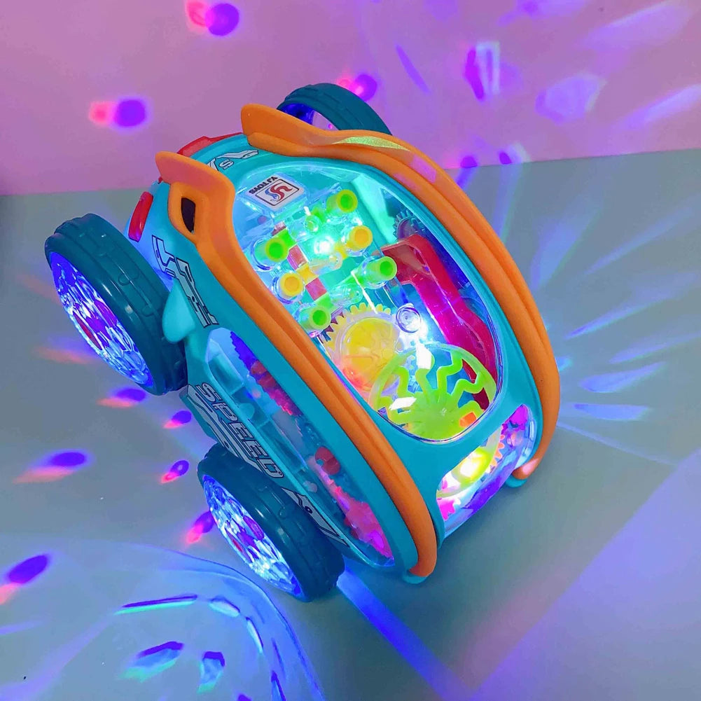 Coche iluminado de acrobacias
