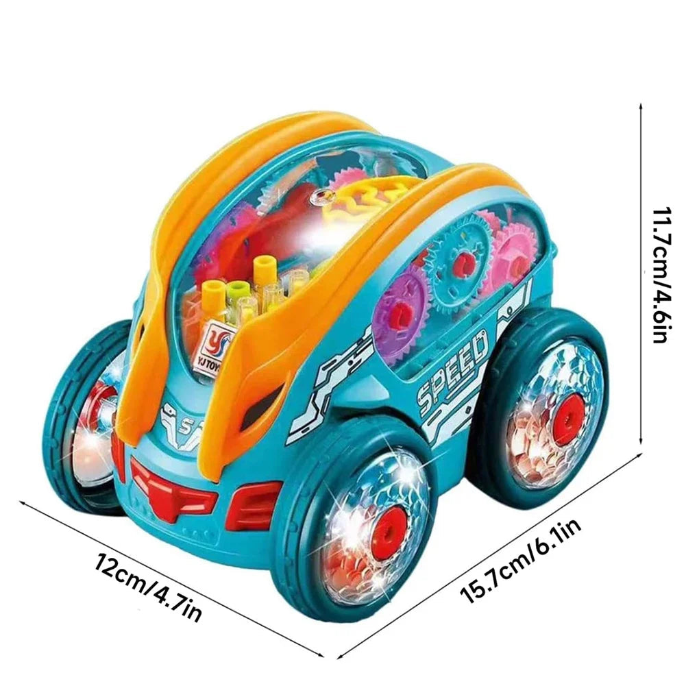 Coche iluminado de acrobacias
