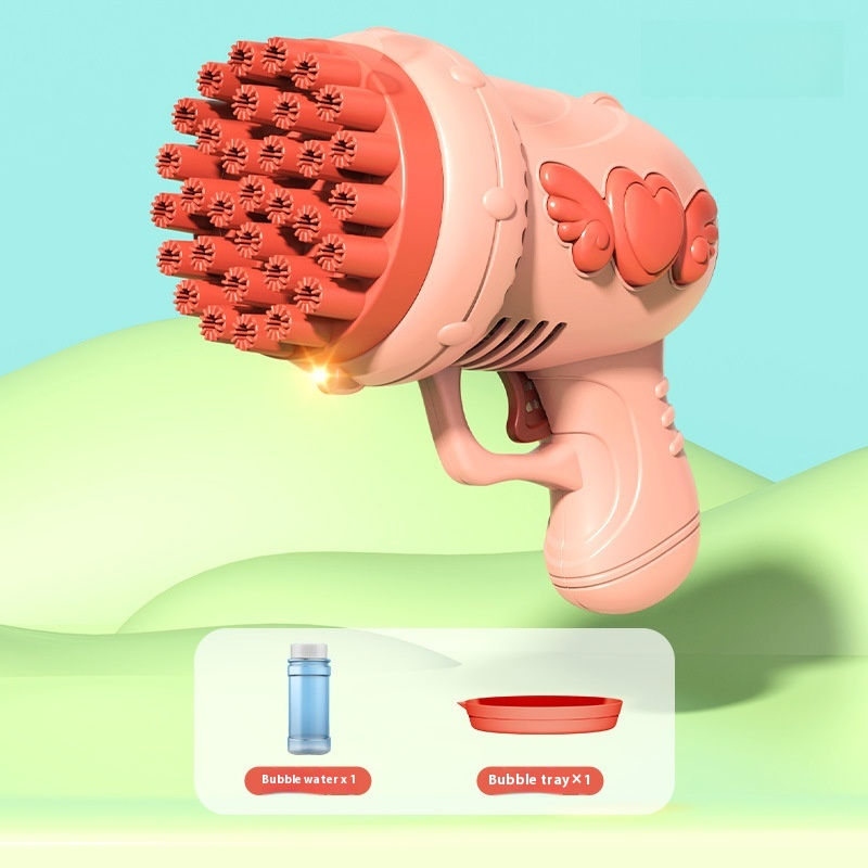 BubbleMax – pistola de burbujas LED 2 en 1 recargable