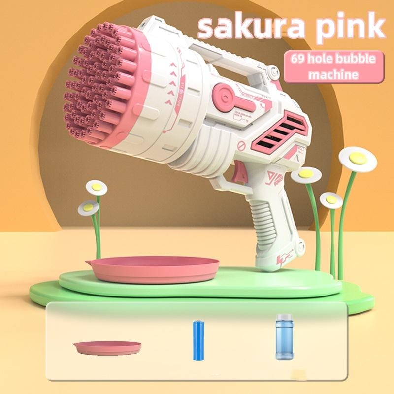 BubbleMax – pistola de burbujas LED 2 en 1 recargable